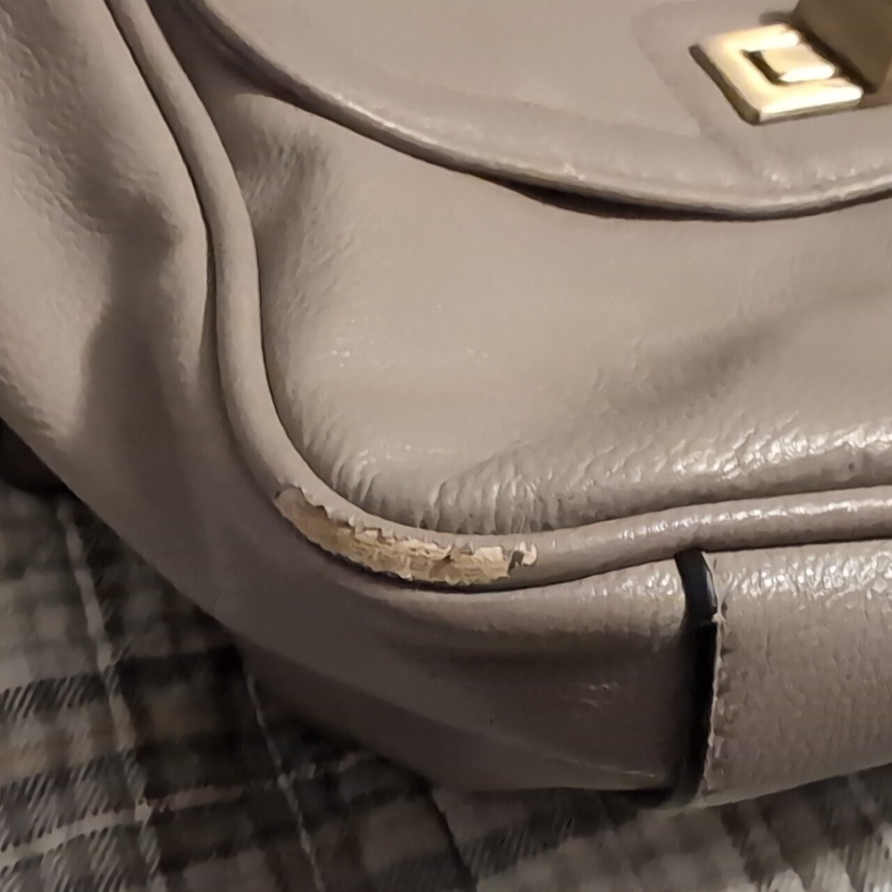 Backpack purse, beige. - Picture 7 of 7